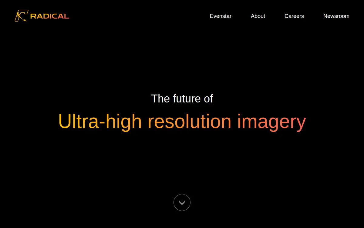 Homepage of Radical INC.