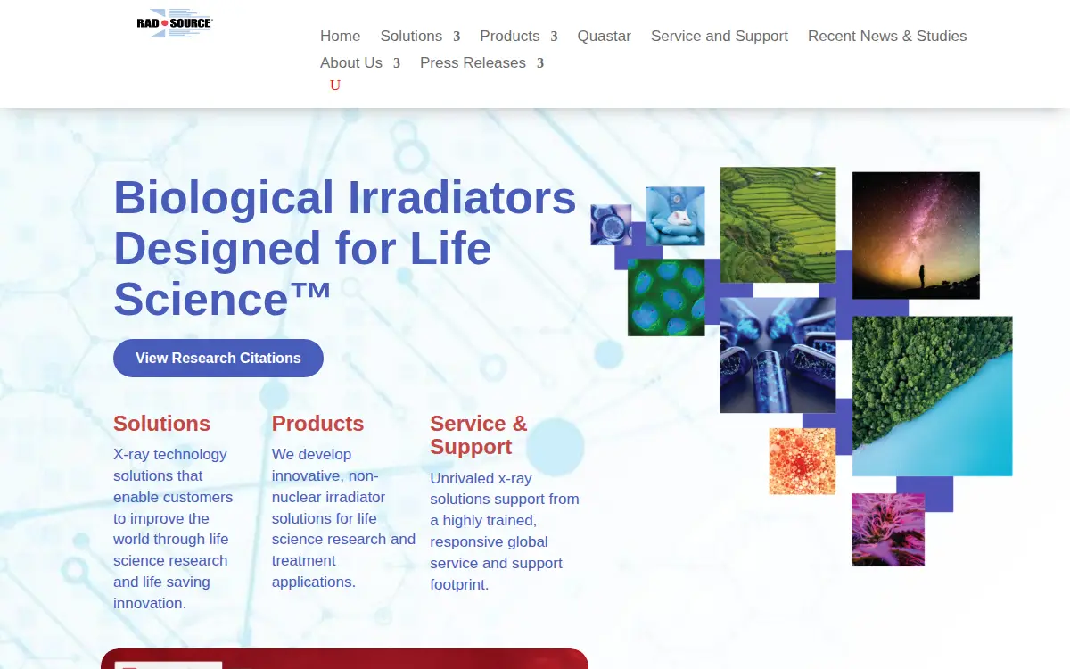 Homepage of Rad Source Technologies, INC.