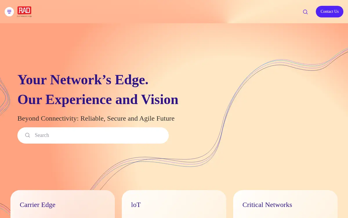 Homepage of Rad Data Communications INC.