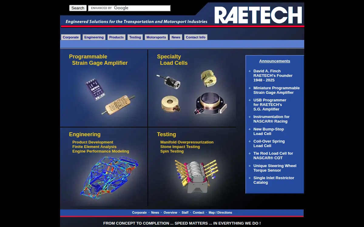 Homepage of Raetech CORP