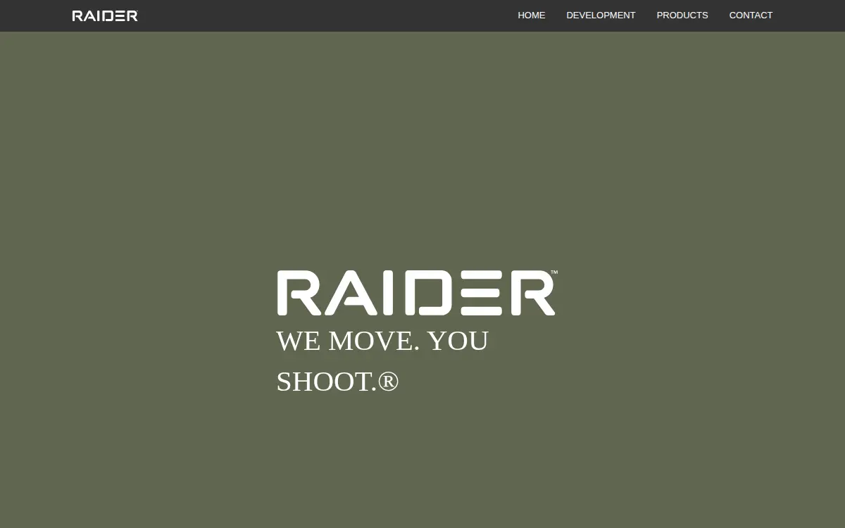 Homepage of Raider Targetry INC