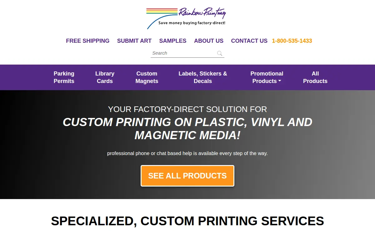 Homepage of Plasticards INC