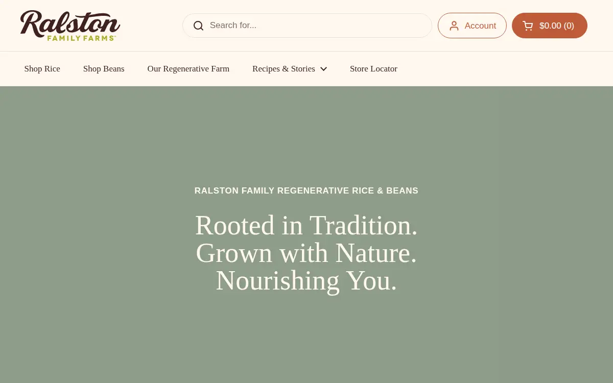 Homepage of Ralston Family Farms LLC