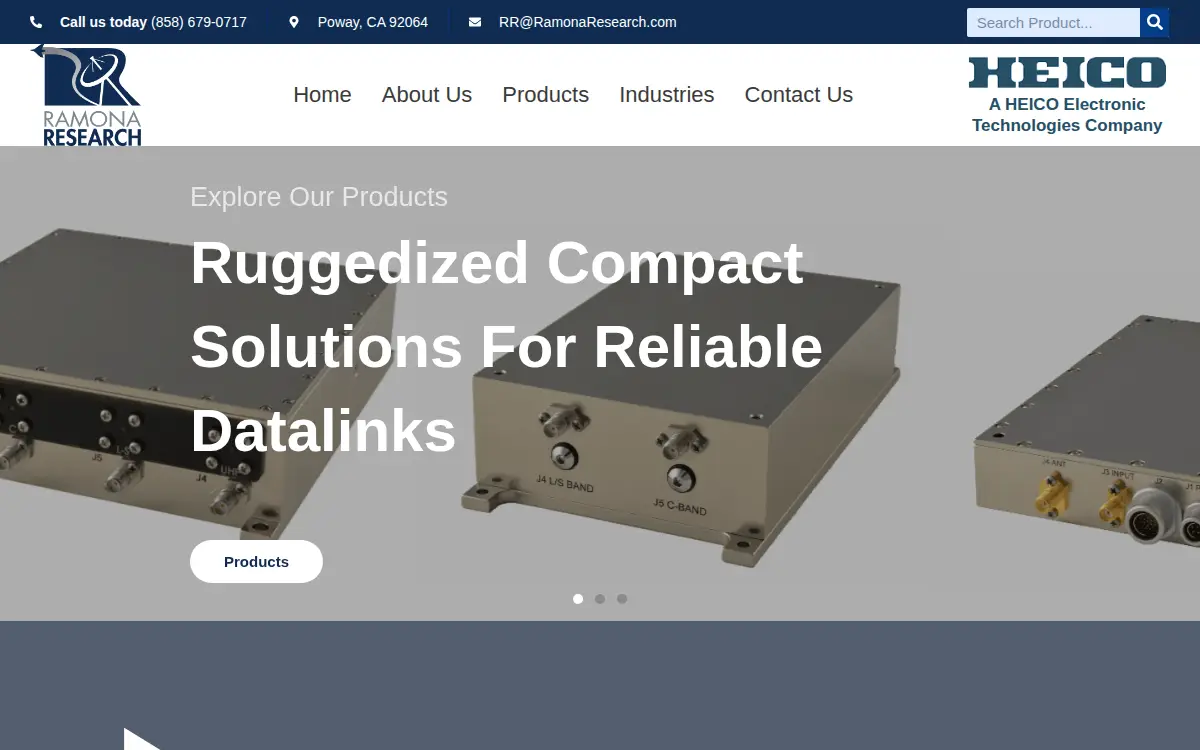 Homepage of Ramona Research, INC.
