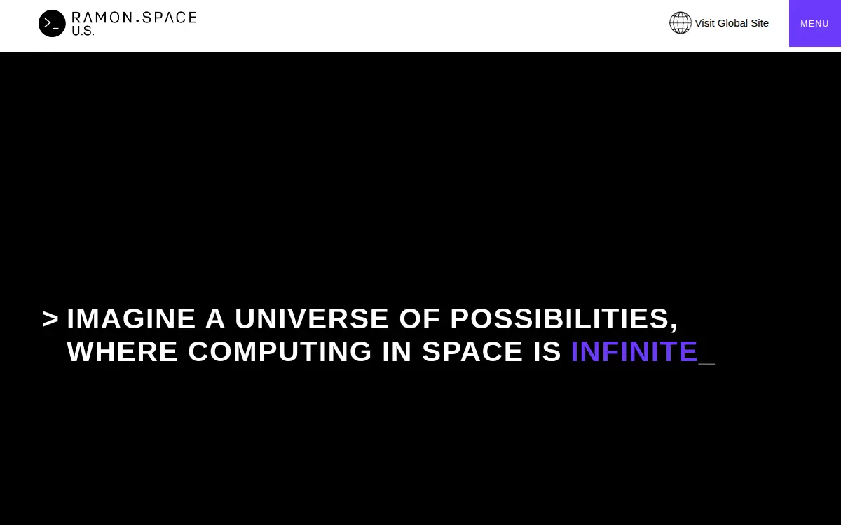 Homepage of Ramon.space, INC.