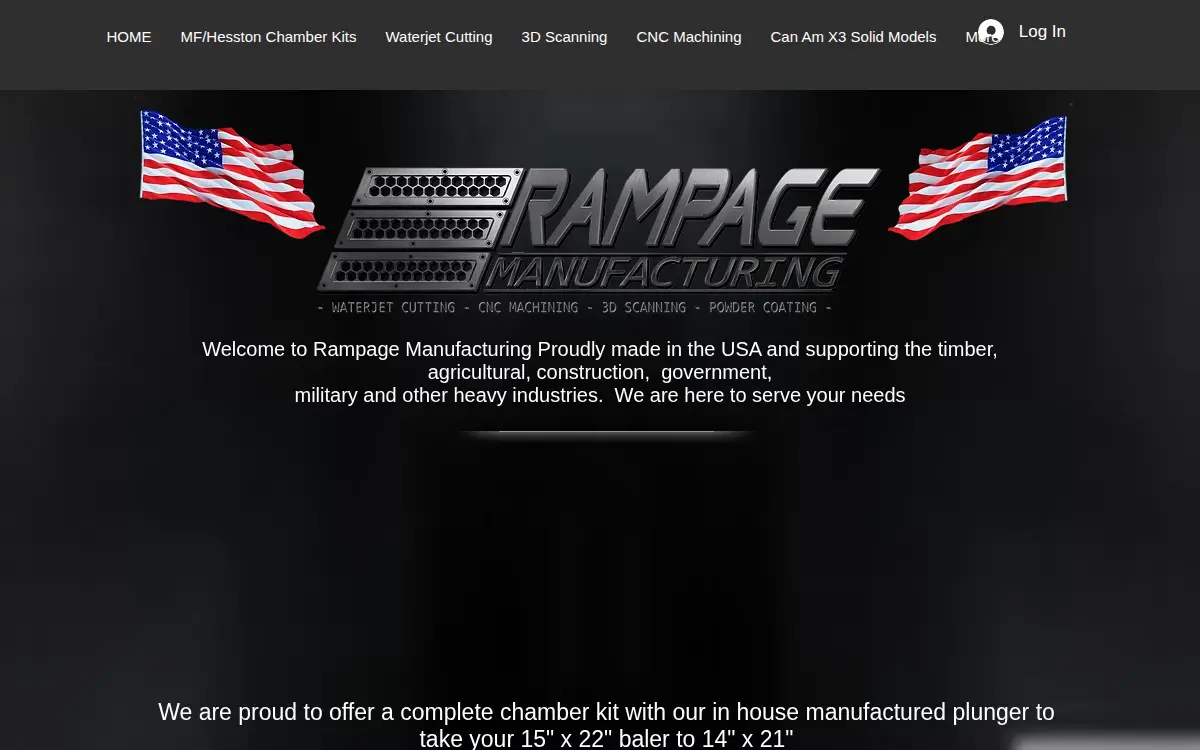 Homepage of Rampage Manufacturing LLC