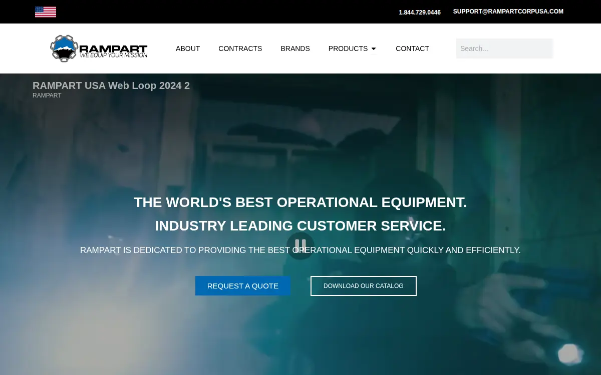 Homepage of Rampart USA CORP