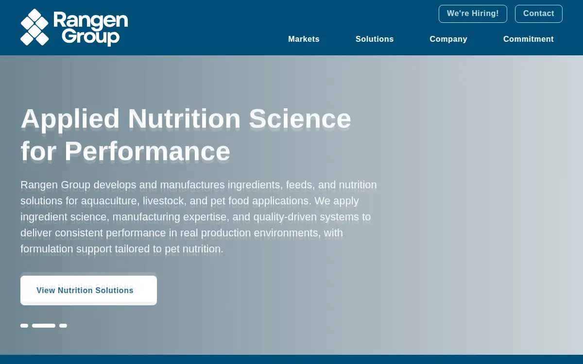 Homepage of Rangen, LLC