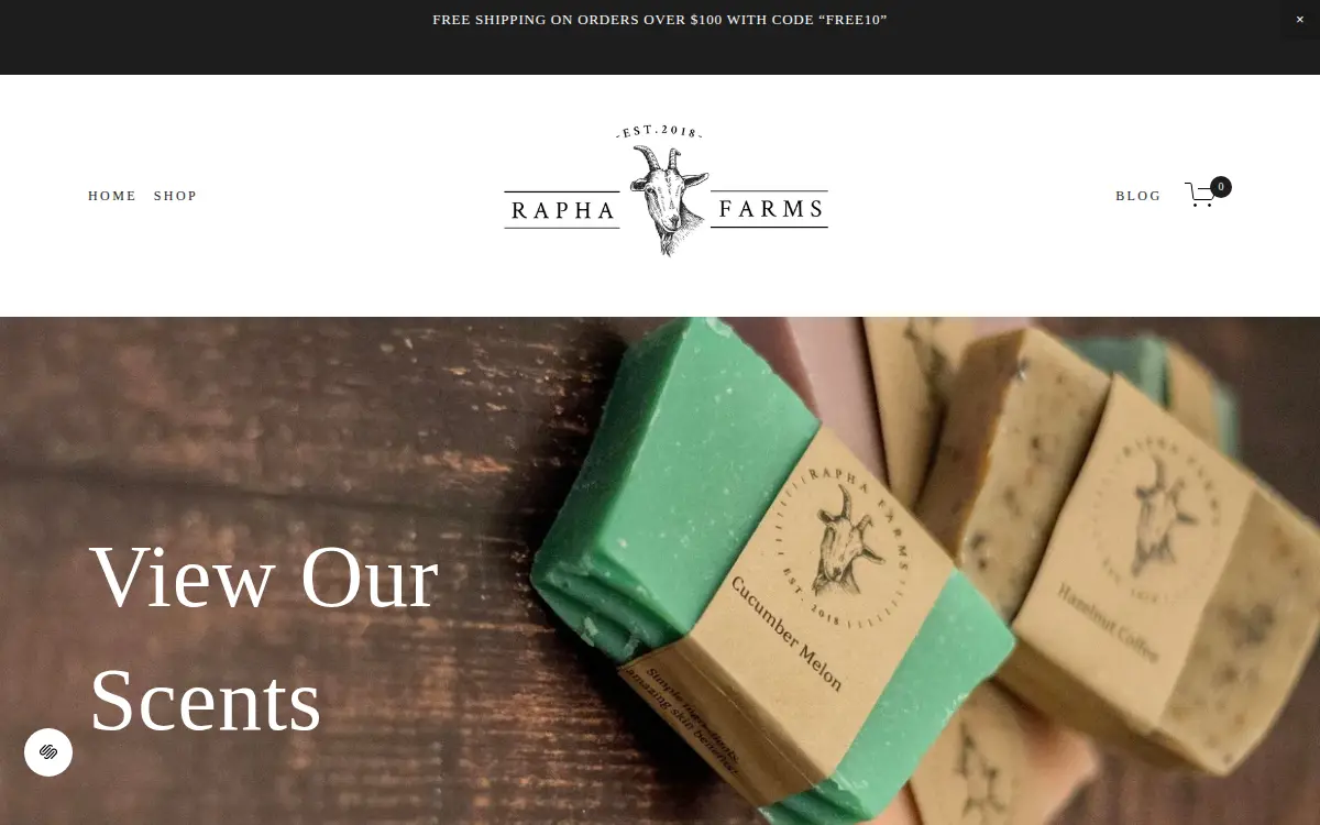 Homepage of Rapha Farms LLC