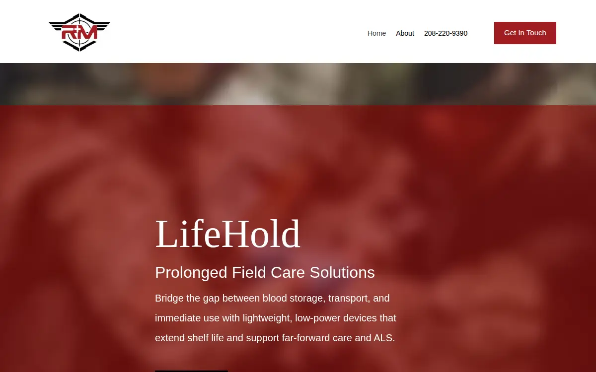 Homepage of Rattler Medical LLC