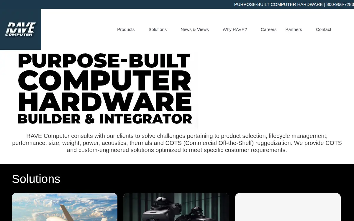 Homepage of Rave Computer Association INC