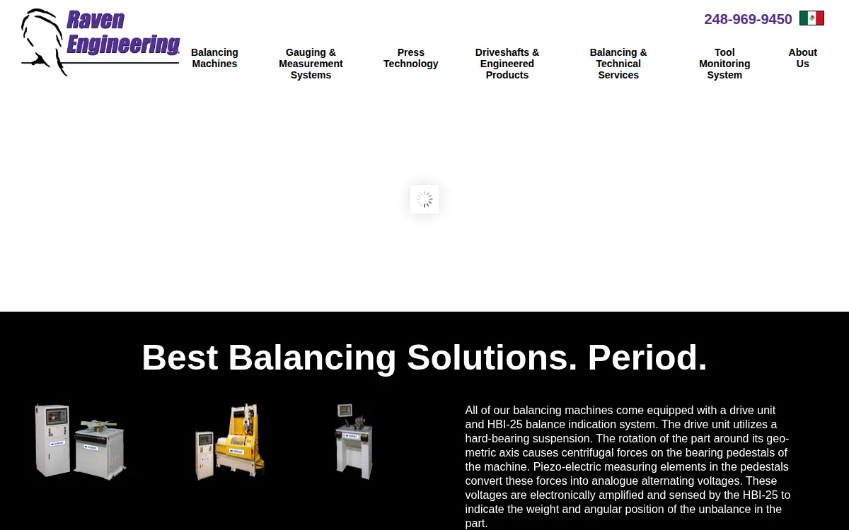 Homepage of Raven Engineering, INC.
