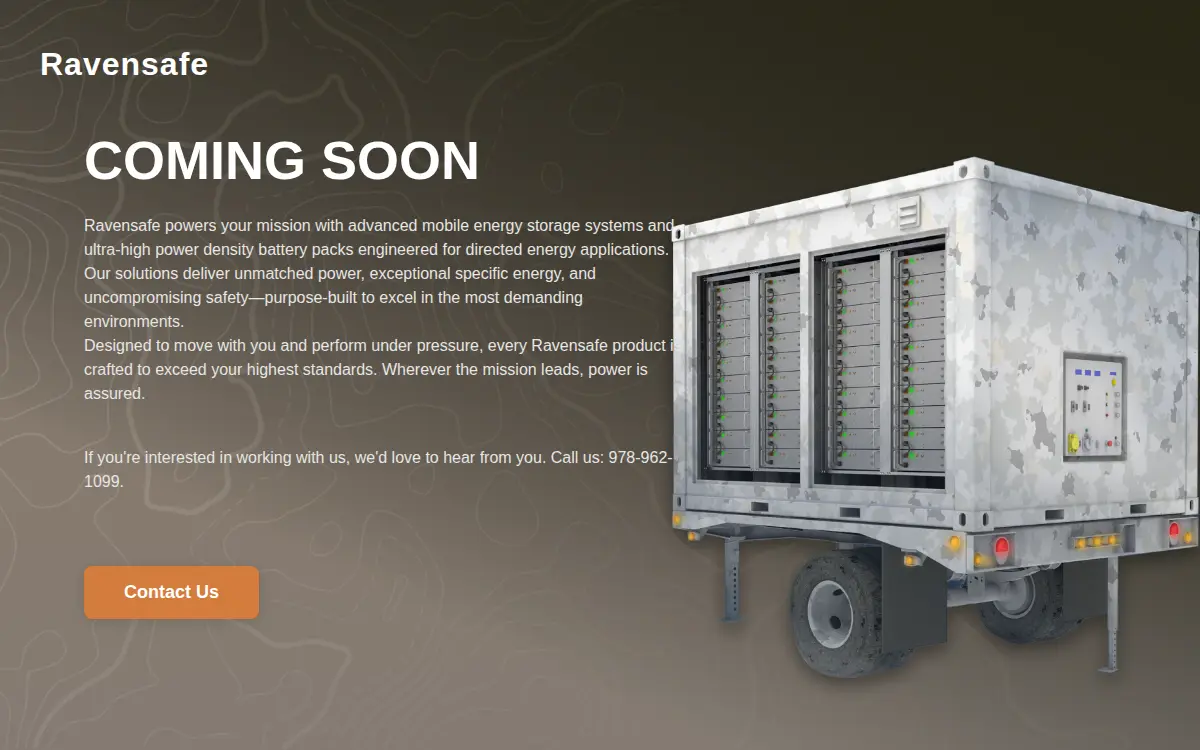 Homepage of Ravensafe LLC