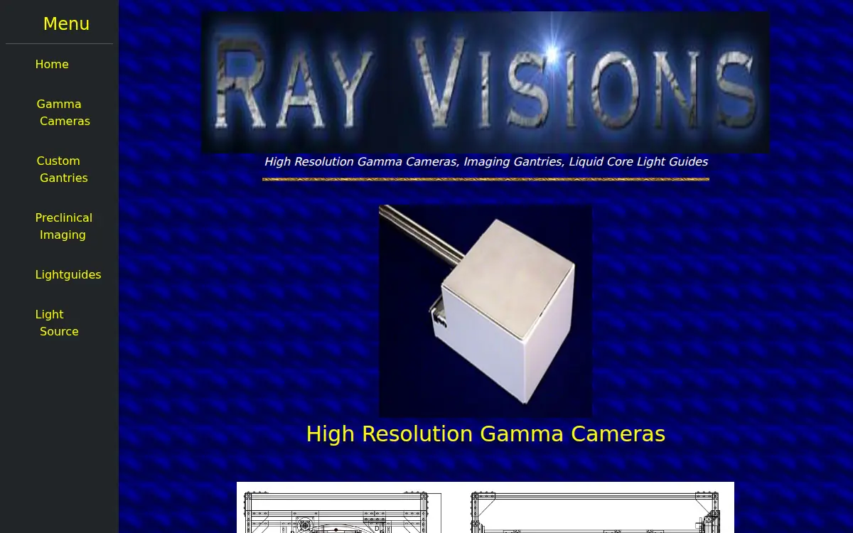 Homepage of Ray Visions, INC.