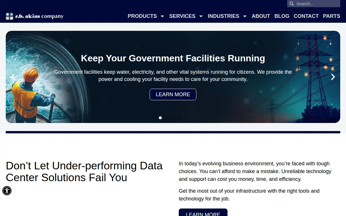 Homepage of R.b. Akins CO.
