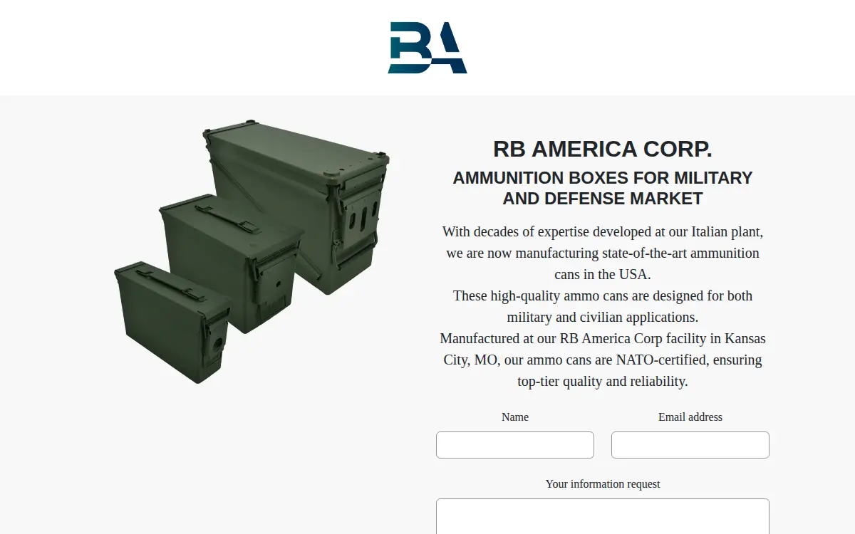 Homepage of Rb America CORP