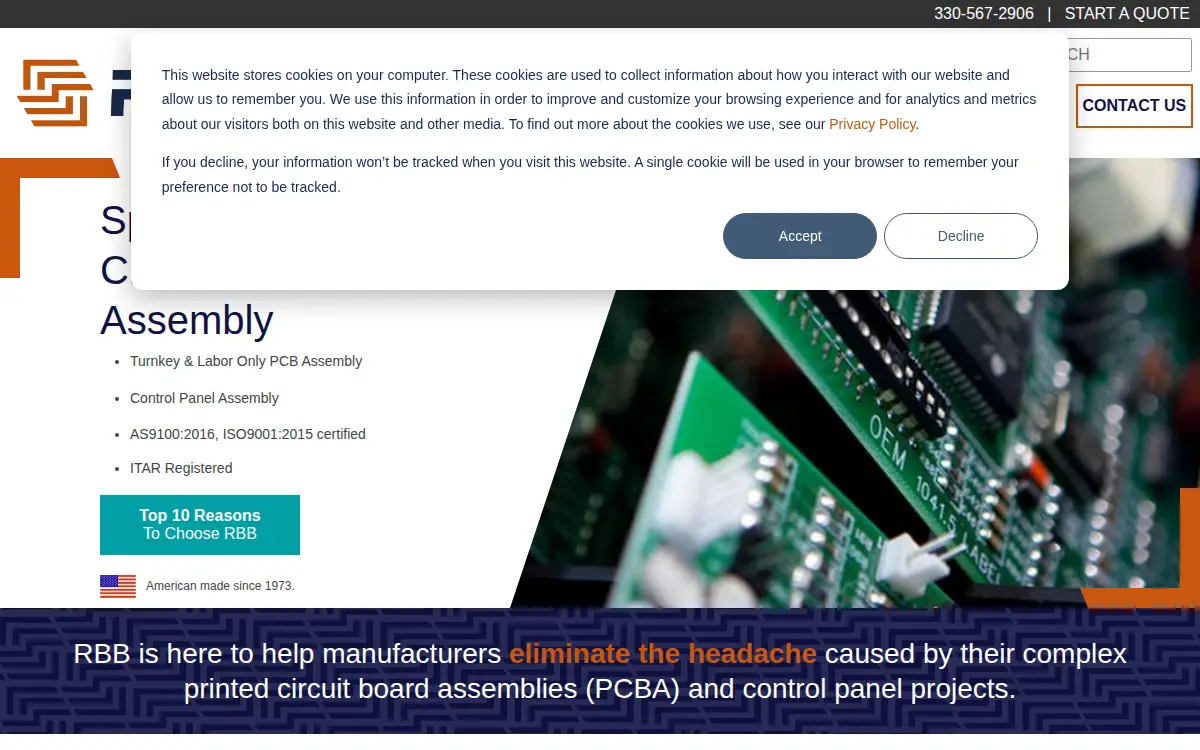 Homepage of Rbb Systems, INC.