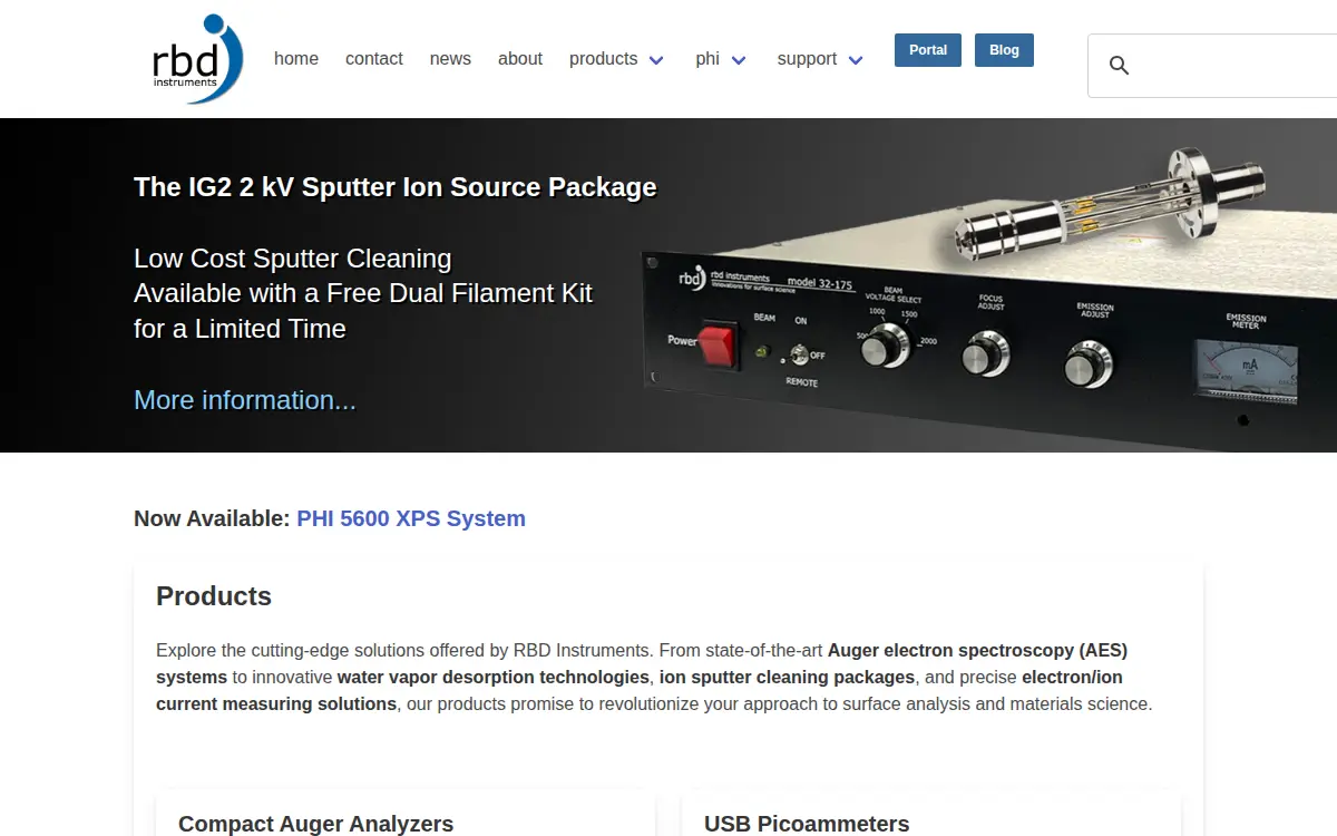 Homepage of Rbd Instruments, INC