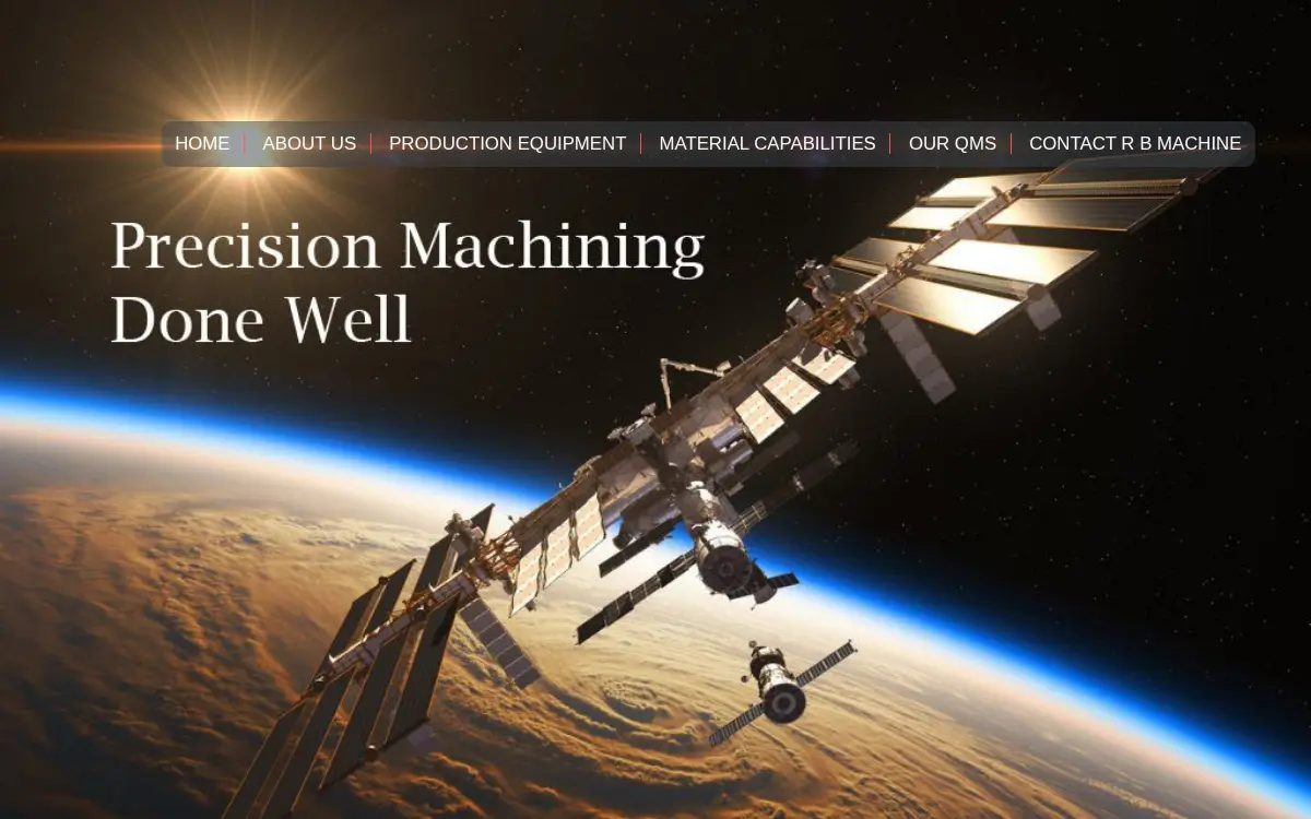 Homepage of R B Machine INC