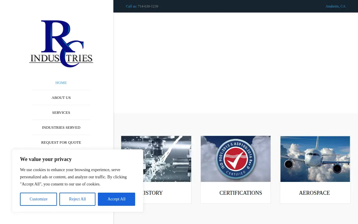 Homepage of R C I P, INC