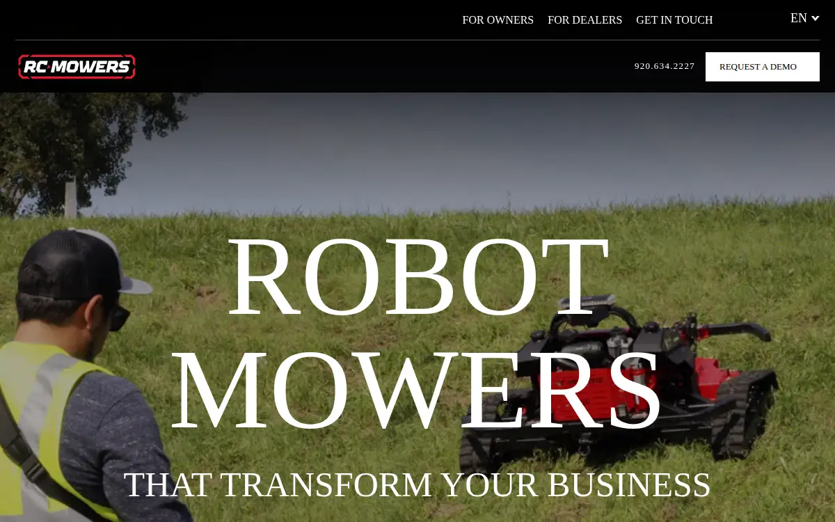 Homepage of Embankscape Equipment LLC