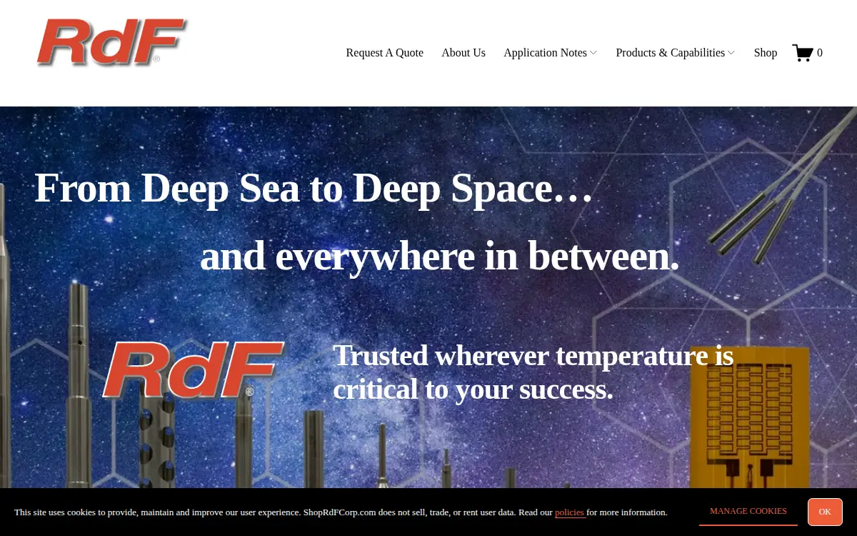 Homepage of Rdf Corporation