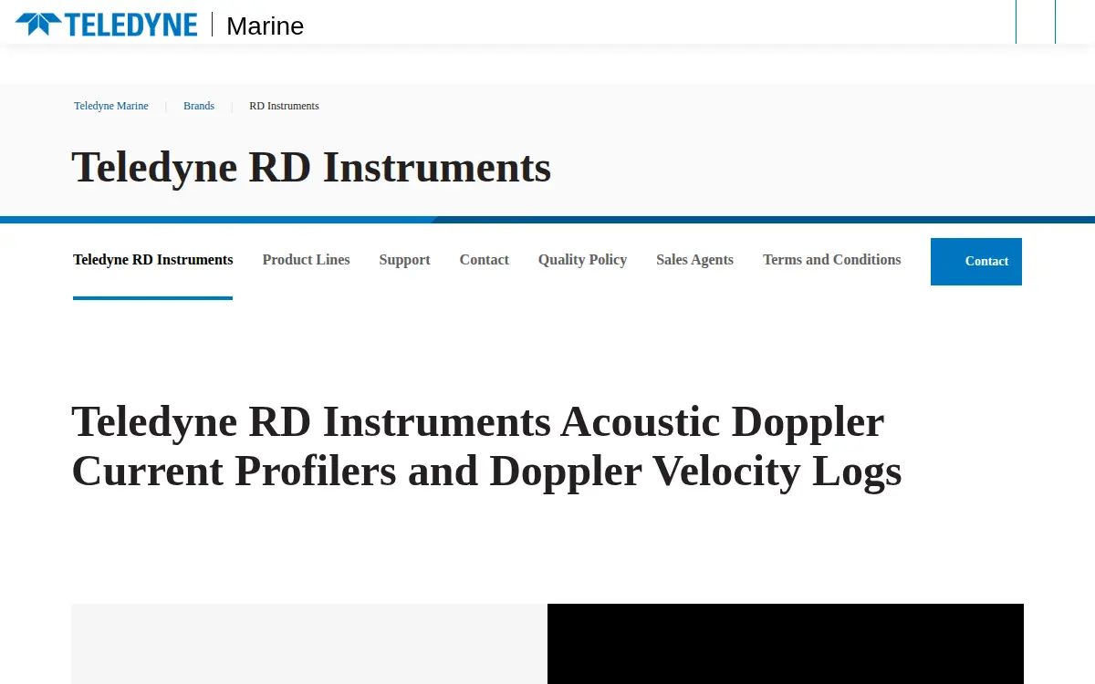 Homepage of Teledyne Instruments, INC.