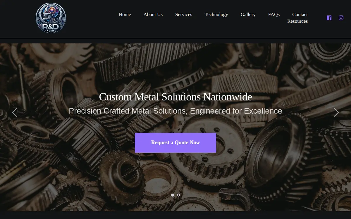 Homepage of R&d Machine LLC