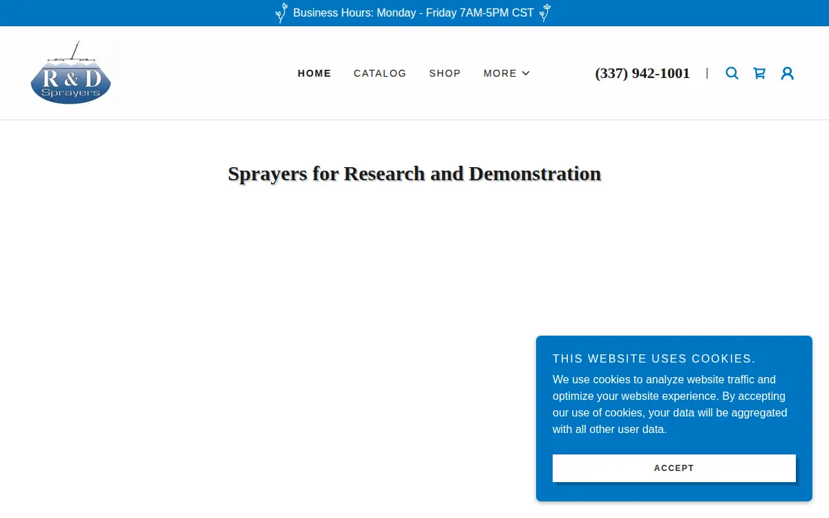 Homepage of Bellspray LLC