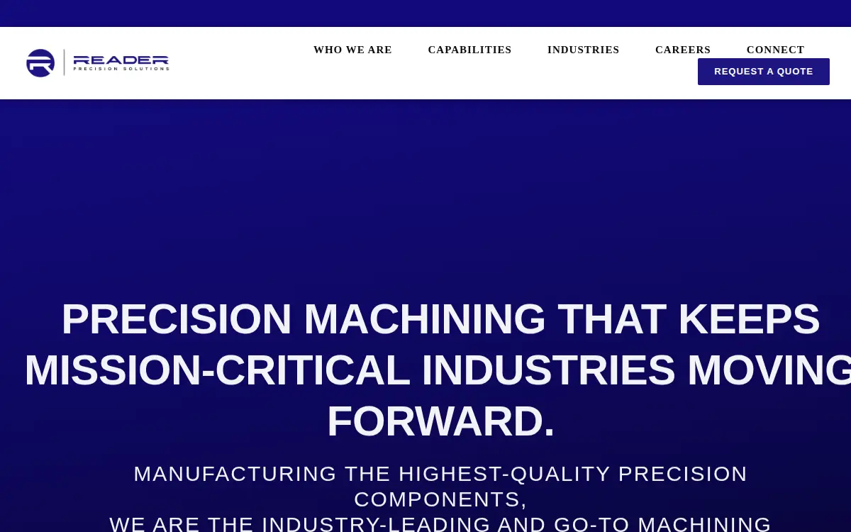 Homepage of Reader Precision Solutions, INC.