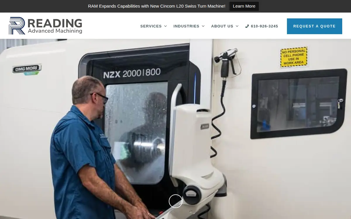 Homepage of Polyfab Corporation