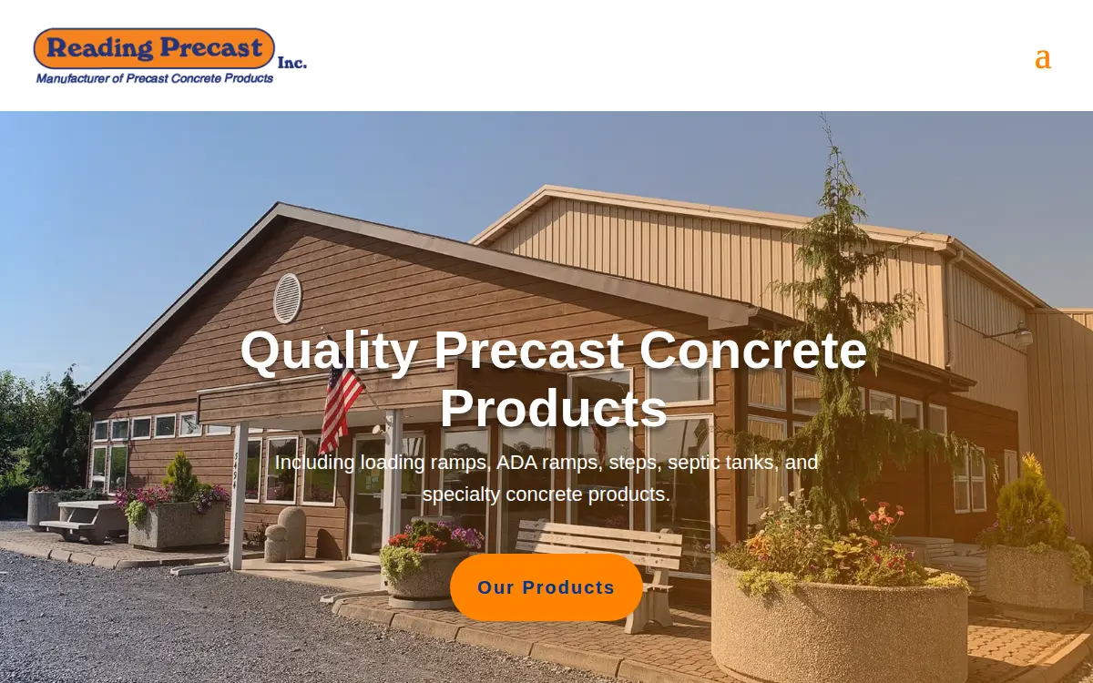 Homepage of Reading Precast INC