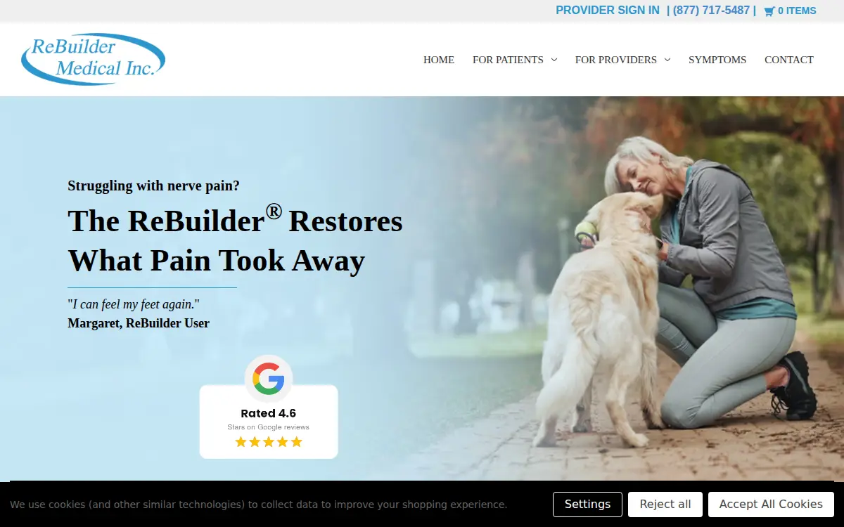 Homepage of Rebuilder Medical INC