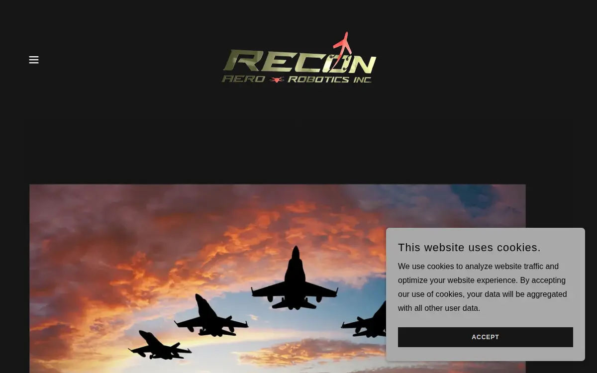 Homepage of Recon Aero & Robotics LLC.