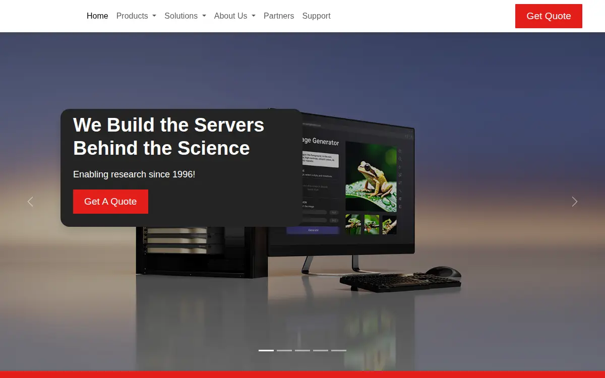 Homepage of Red Barn Technology Group, INC.