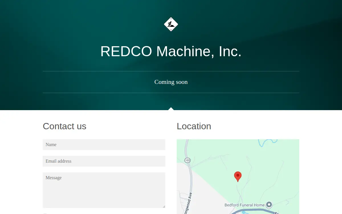 Homepage of Redco Machine, INC.