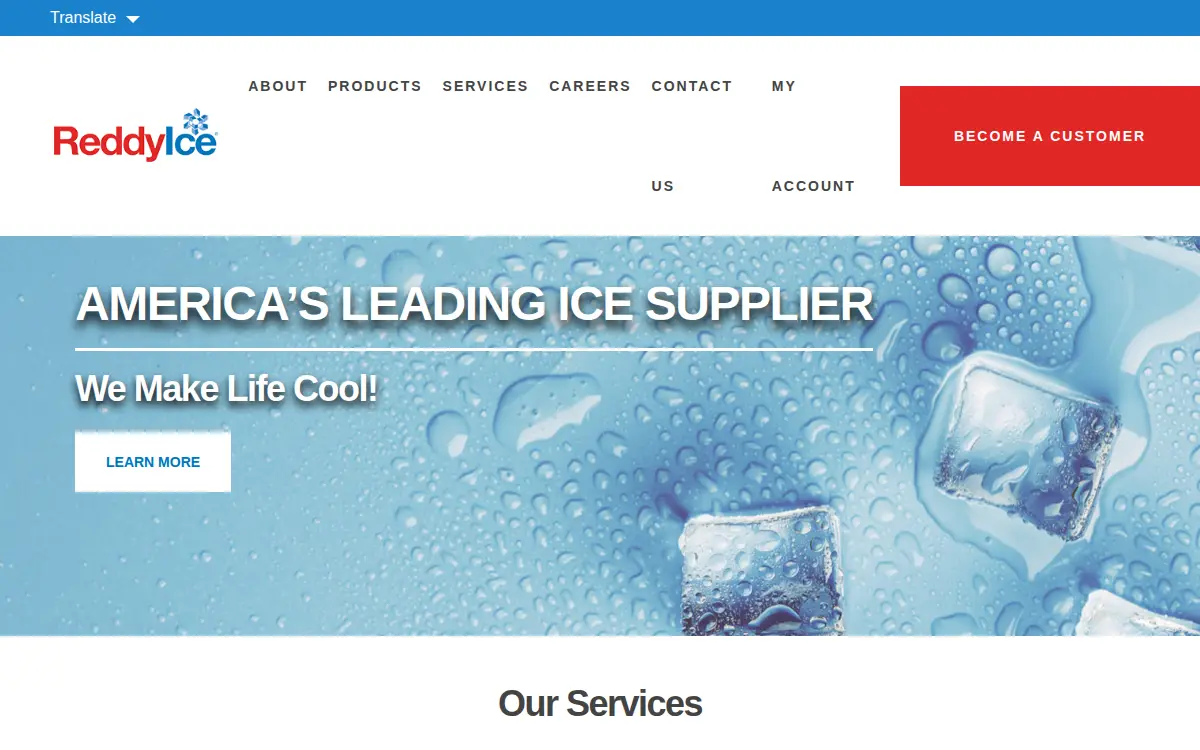 Homepage of Reddy Ice LLC