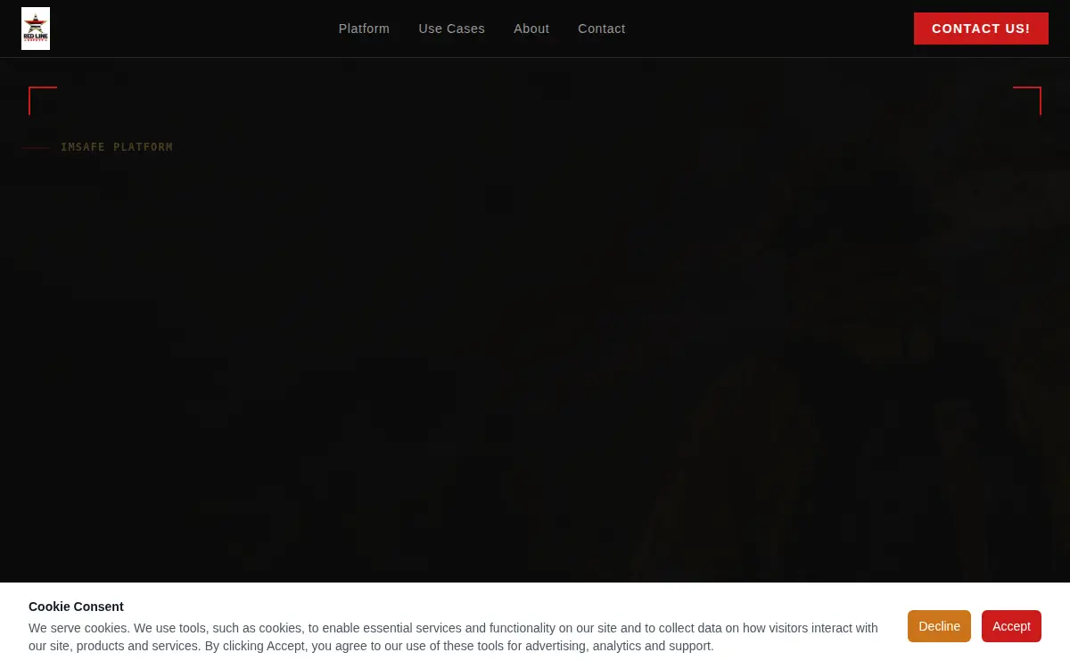 Homepage of Red Line Safety, INC