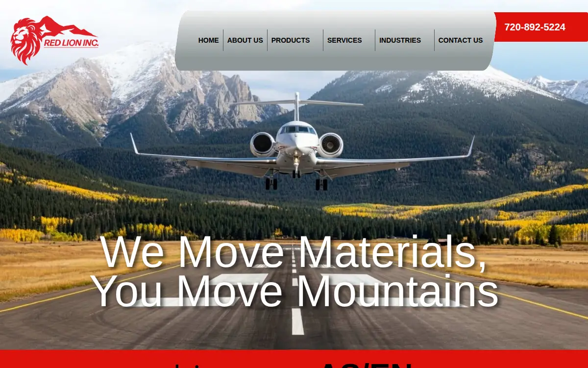 Homepage of Red Lion Sourcing Group, LLC
