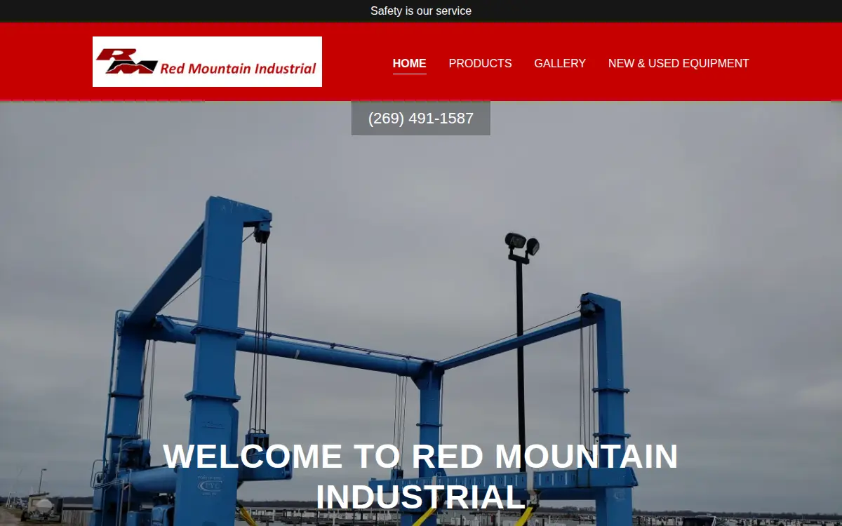 Homepage of Red Mountain Industrial CORP