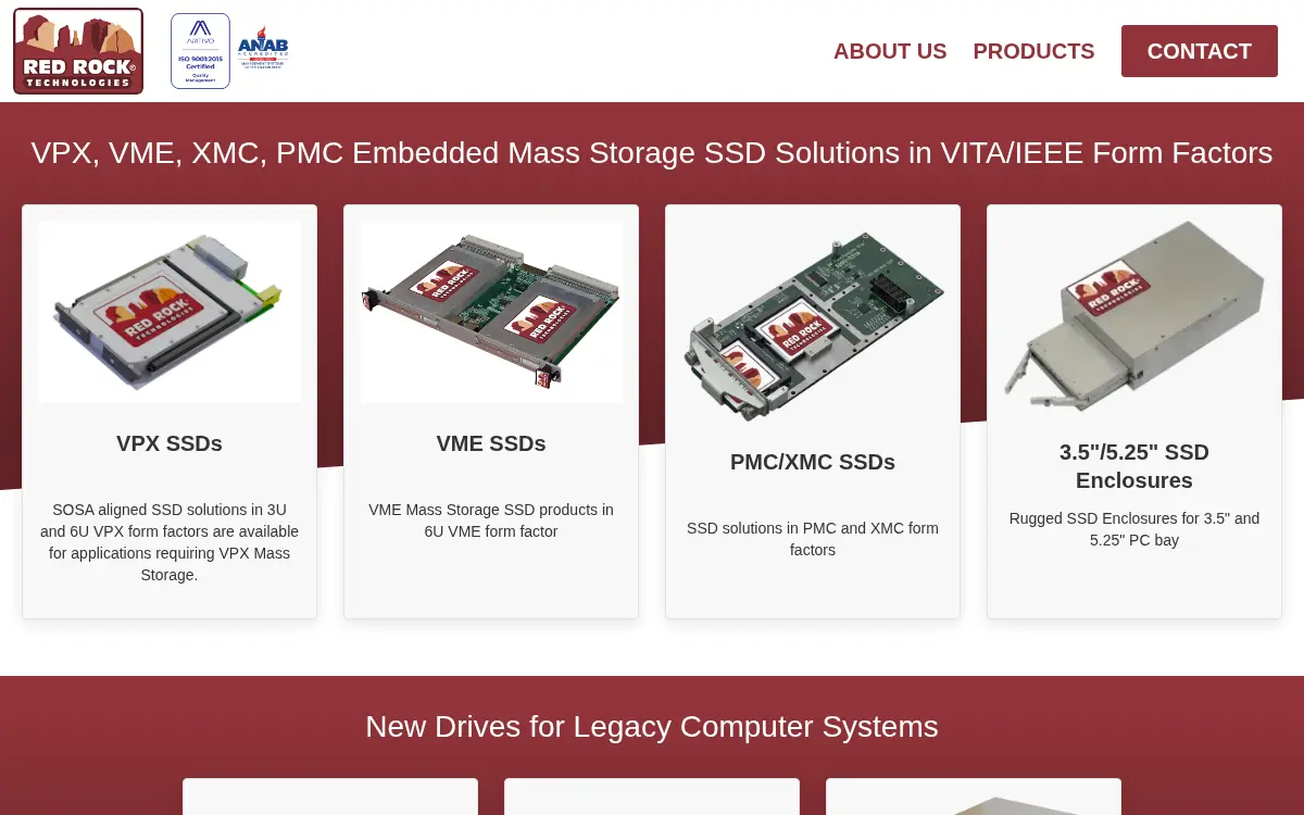 Homepage of Red Rock Technologies INC