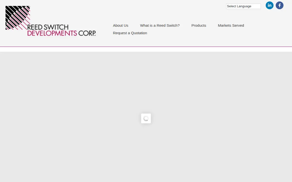 Homepage of Reed Switch Developments CORP.