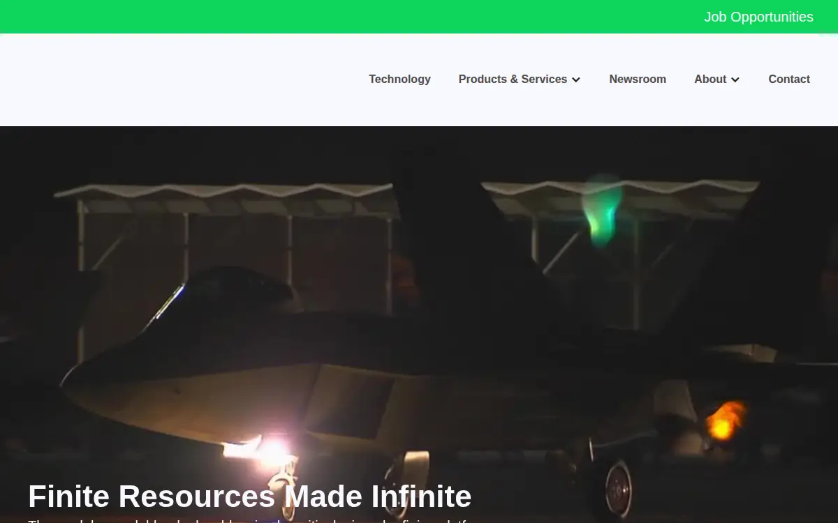 Homepage of Reelement Technologies Corporation