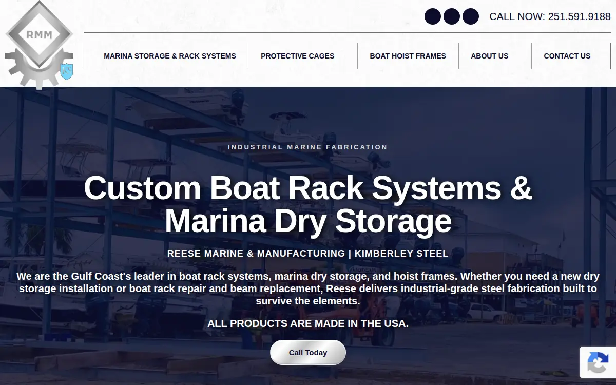 Homepage of Reese Marine and Manufacturing CORP.