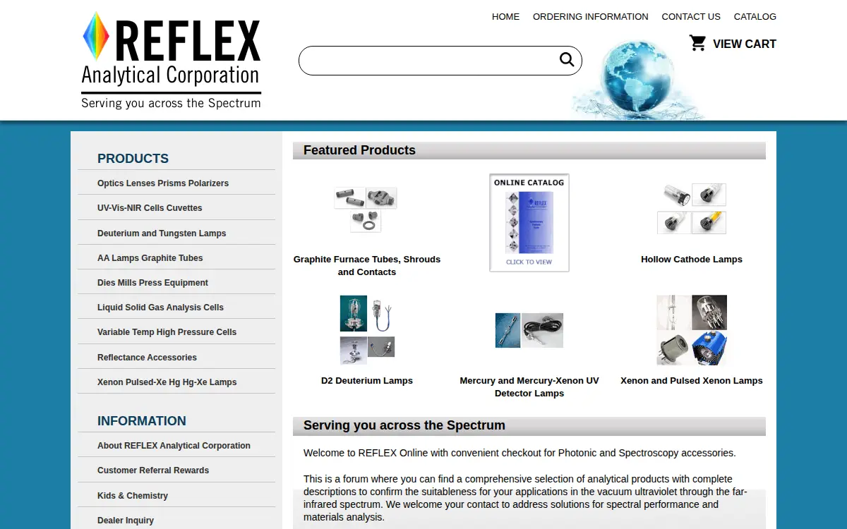 Homepage of Reflex INC