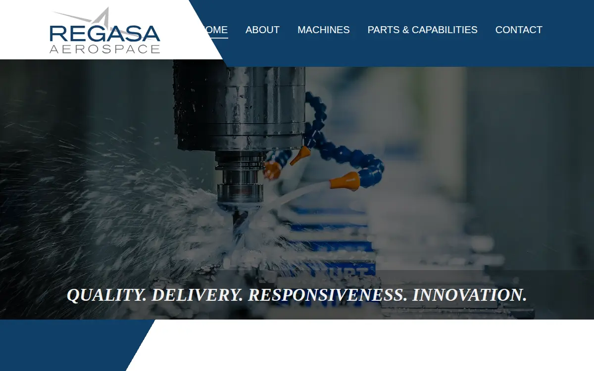 Homepage of Regasa Aerospace, INC
