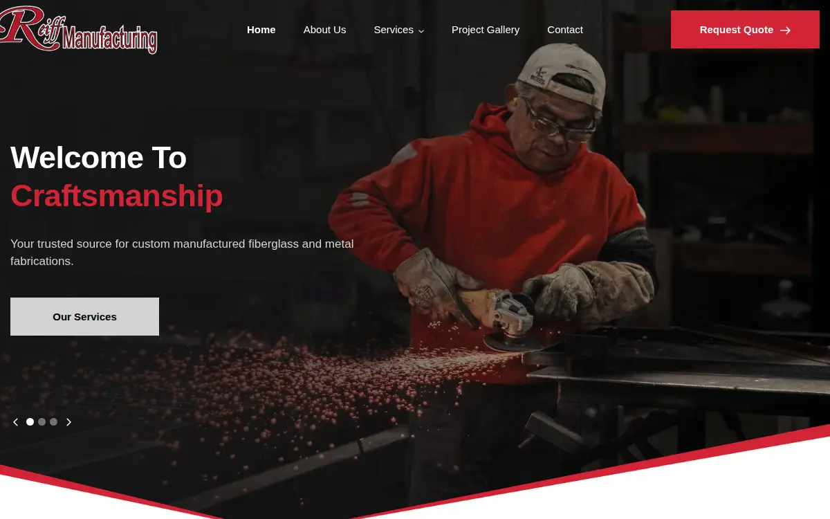 Homepage of Srm Manufacturing, INC.