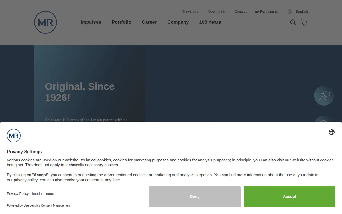 Homepage of Reinhausen Manufacturing INC