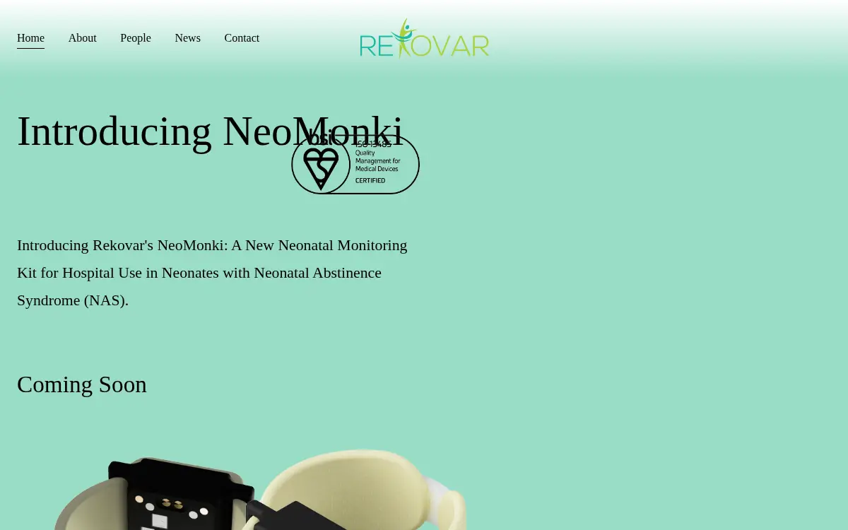 Homepage of Rekovar INC.