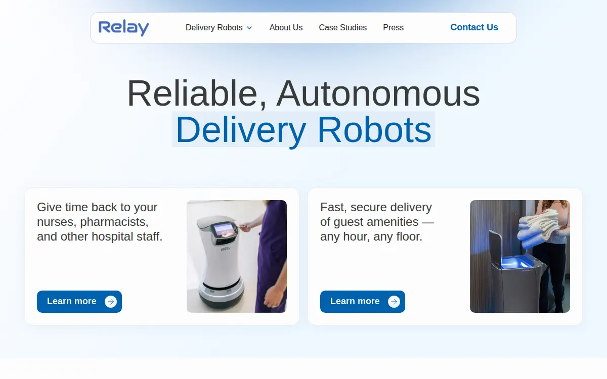Homepage of Relay Robotics INC